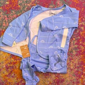 Bonds Kids Matching Set in Blue and White